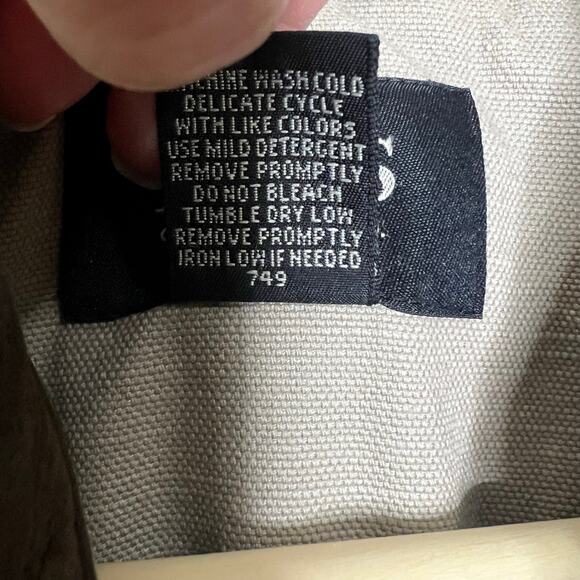 GH Bass Barn Chore Jacket Large Mens Quilted Canvas Leather Collar Outdoor Coat - Picture 12 of 12